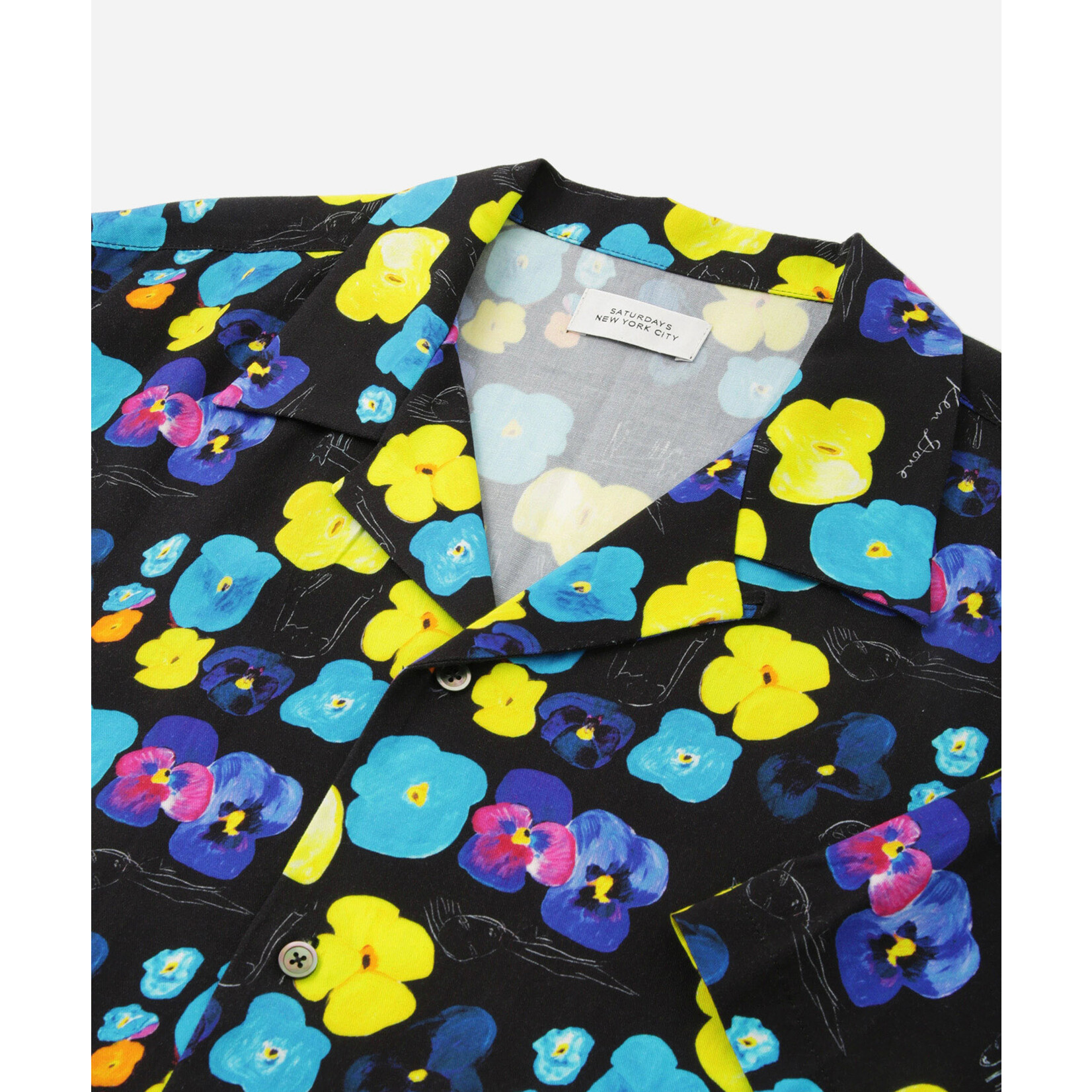Clothing 'Floating in the pansies' Open Collar Shirt - Saturdays NYC x Ken Done