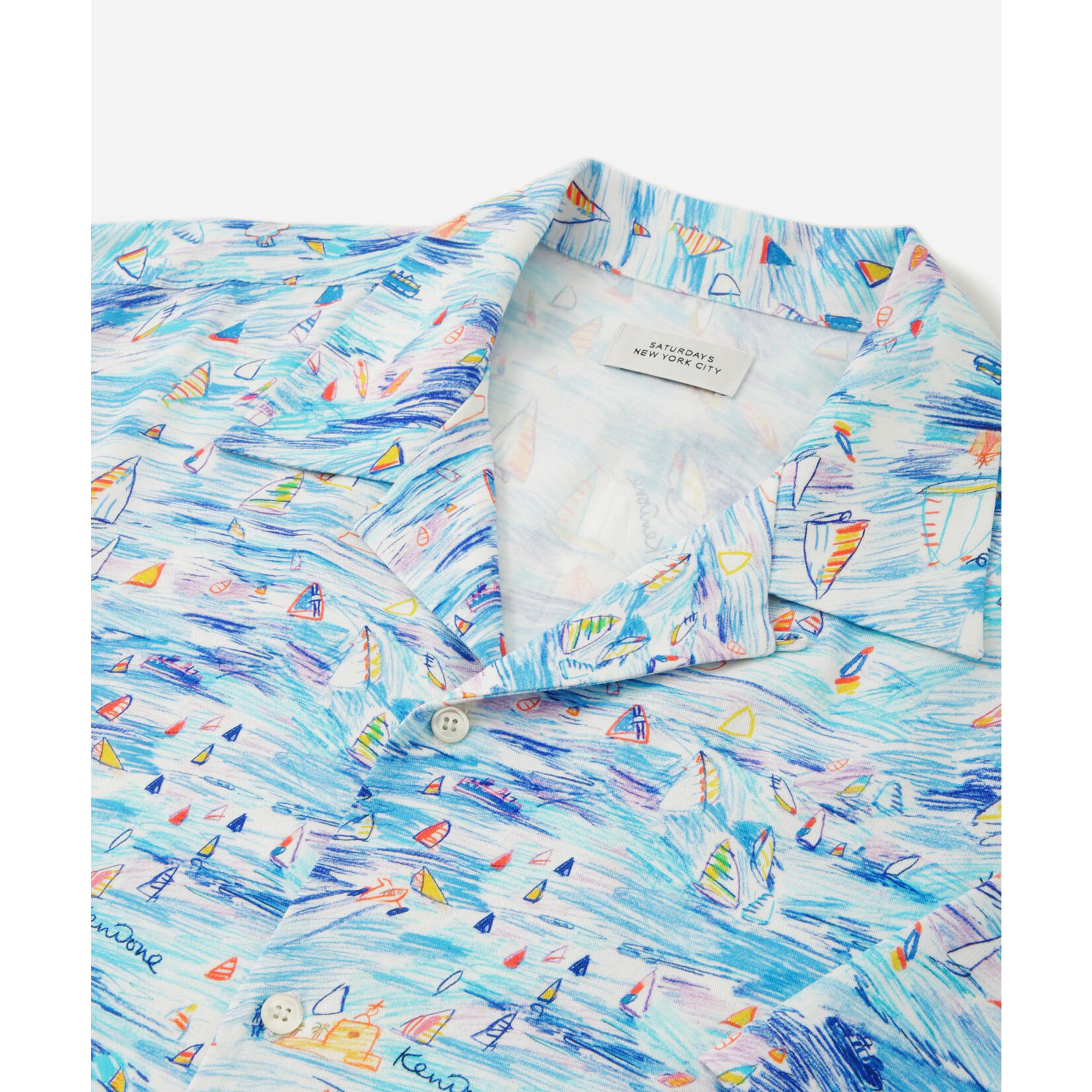 Clothing 'Sydney' Open Collar Shirt - Saturdays NYC x Ken Done