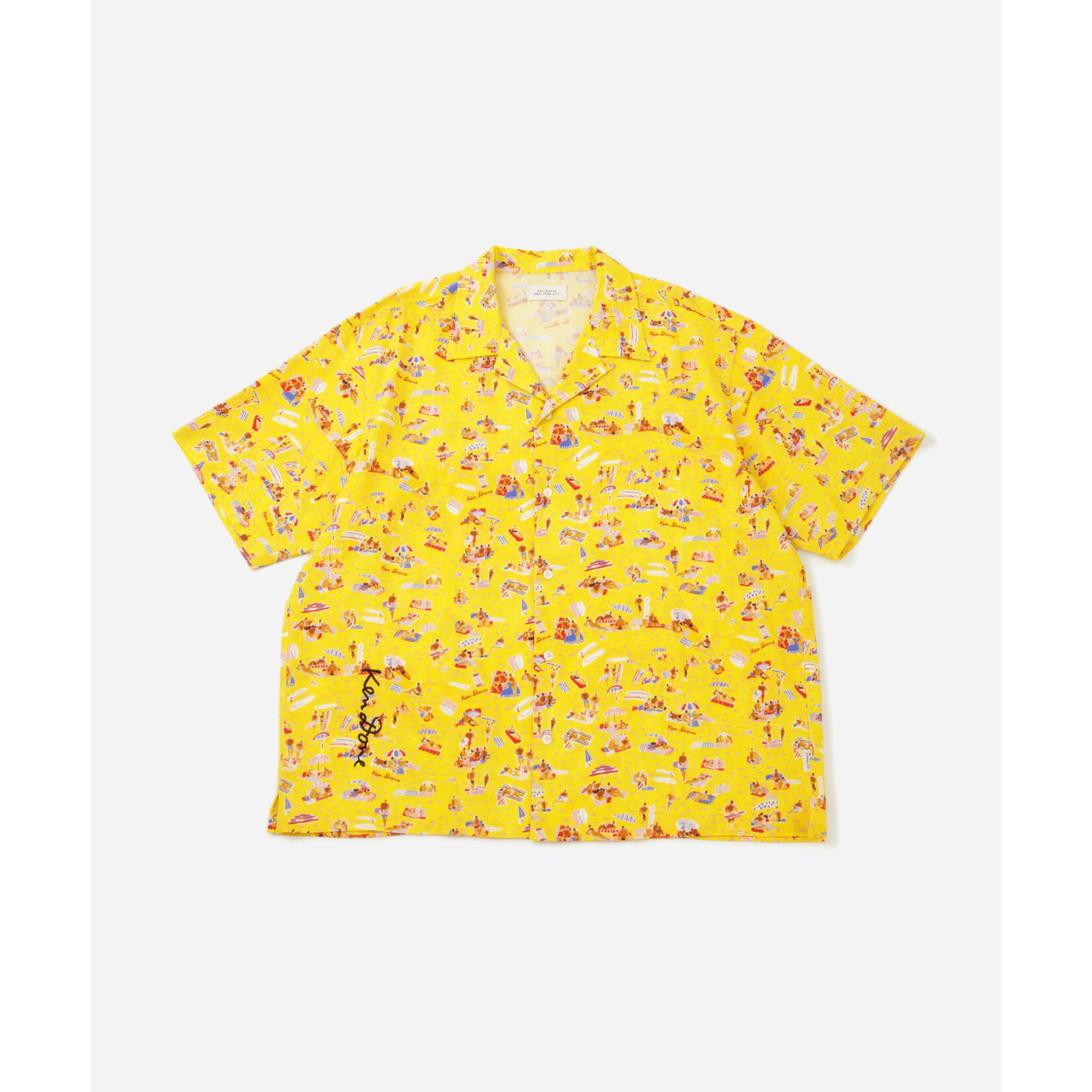 Clothing 'Beach' Open Collar Shirt - Saturdays NYC x Ken Done