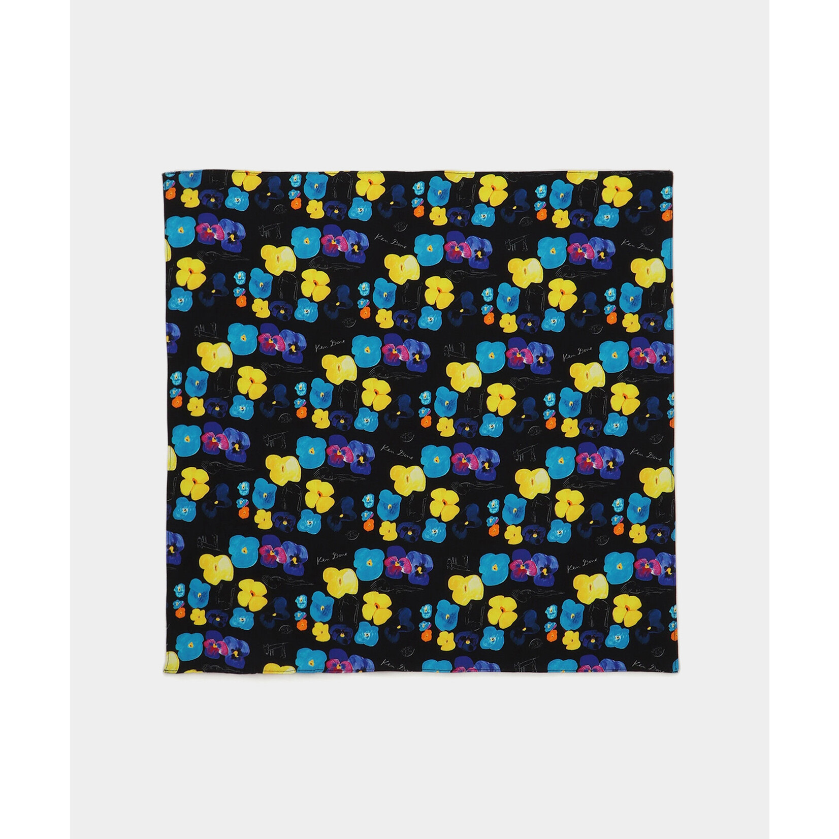 Accessories 'Floating in the Pansies' small scarf - Saturdays NYC x Ken Done