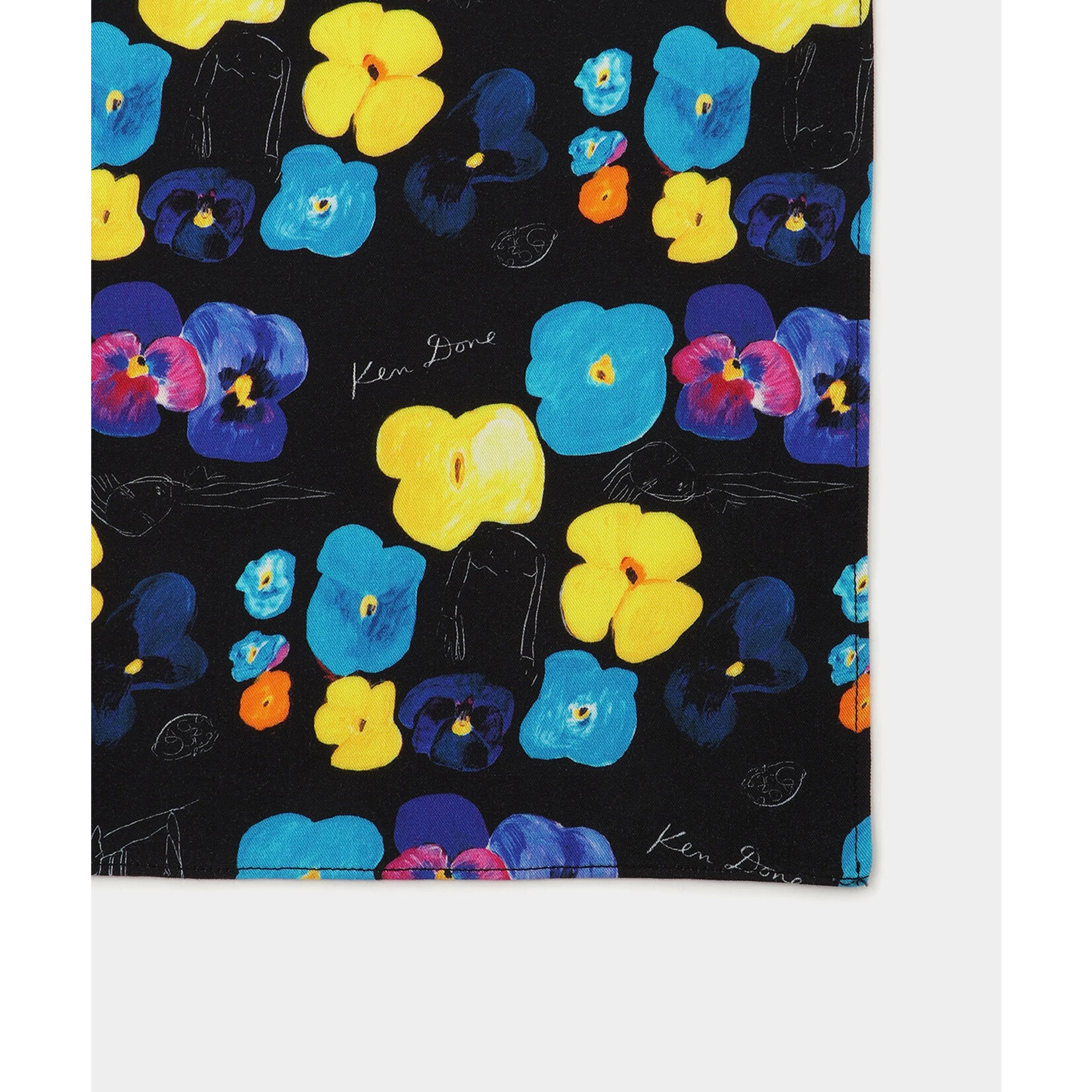 Accessories 'Floating in the Pansies' small scarf - Saturdays NYC x Ken Done