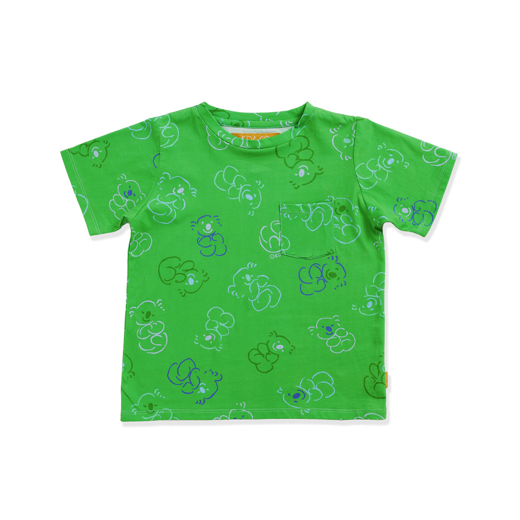 Kids 'Koala Cuddles' Green Organic Kids T-Shirt - Kip&Co x Ken Done