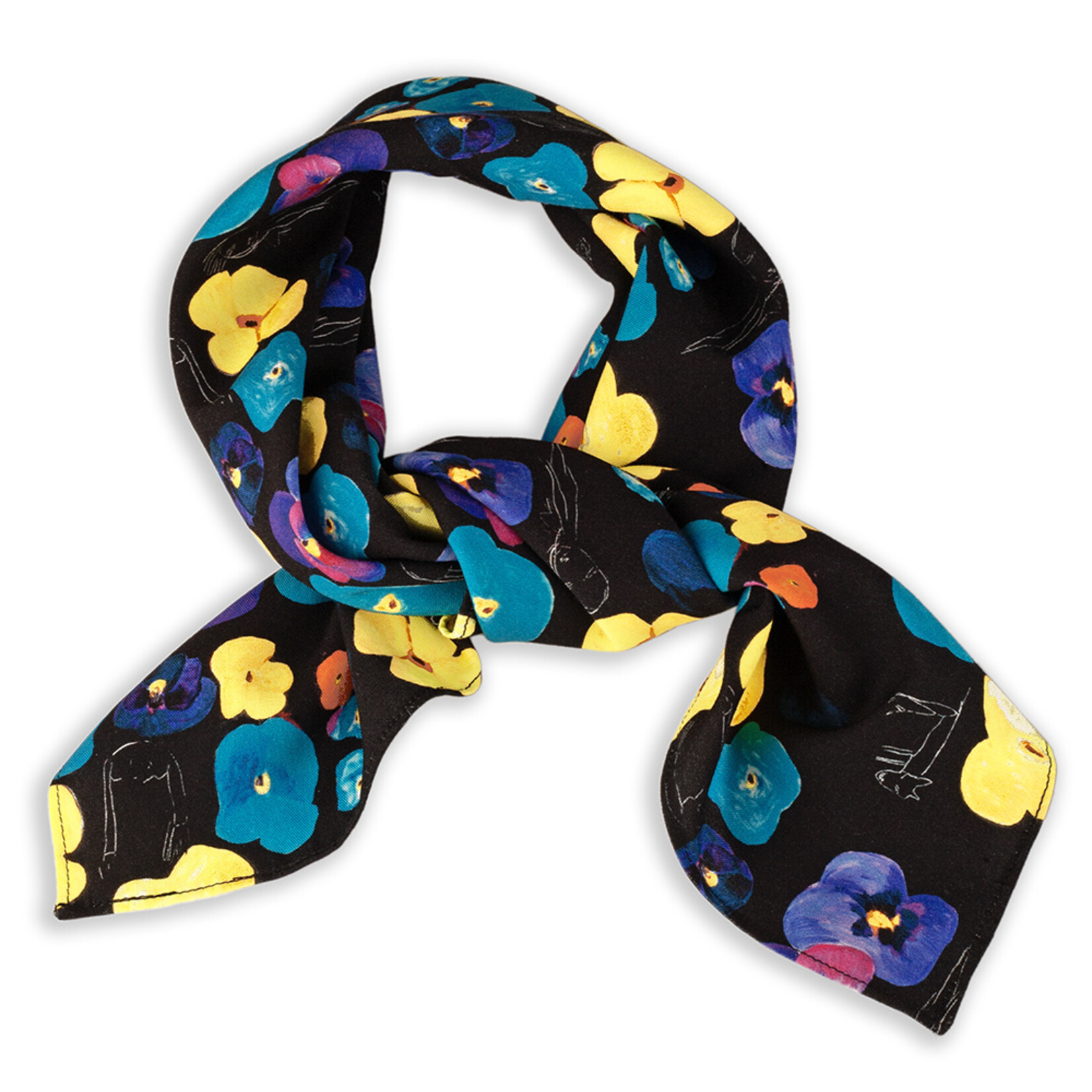 Accessories 'Floating in the Pansies' small scarf - Saturdays NYC x Ken Done