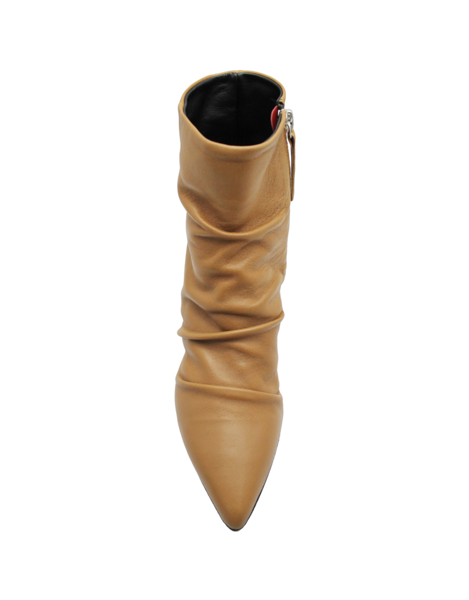 Halmanera Camel Ruched Side Zipped Boot Mick - Head Start ...