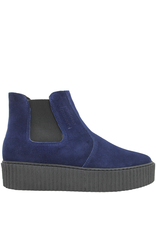 PalmrothOriginal PalmrothOriginal Royal Blue Suede Waterproof Chelsea Wedge 8318