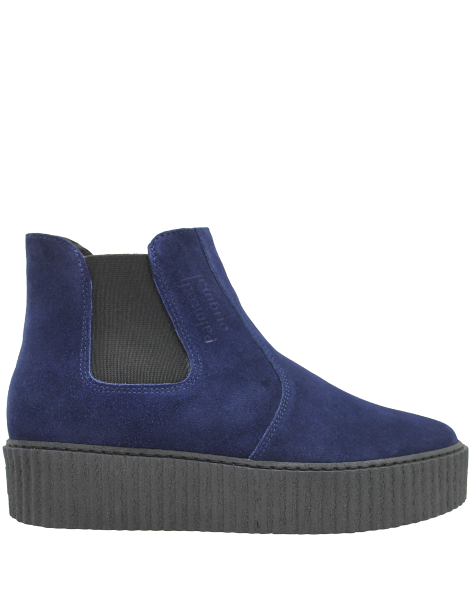 PalmrothOriginal PalmrothOriginal Royal Blue Suede Waterproof Chelsea Wedge 8318