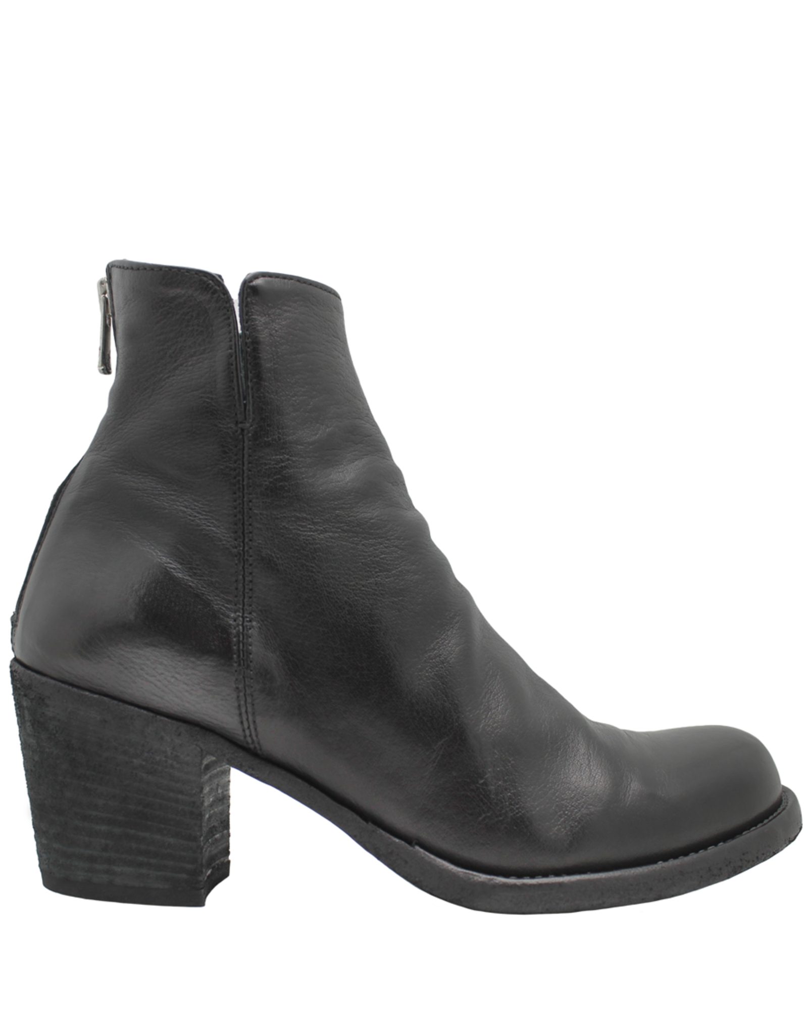 OfficineCreative Black Nappa Back Zipper Boot Ariane