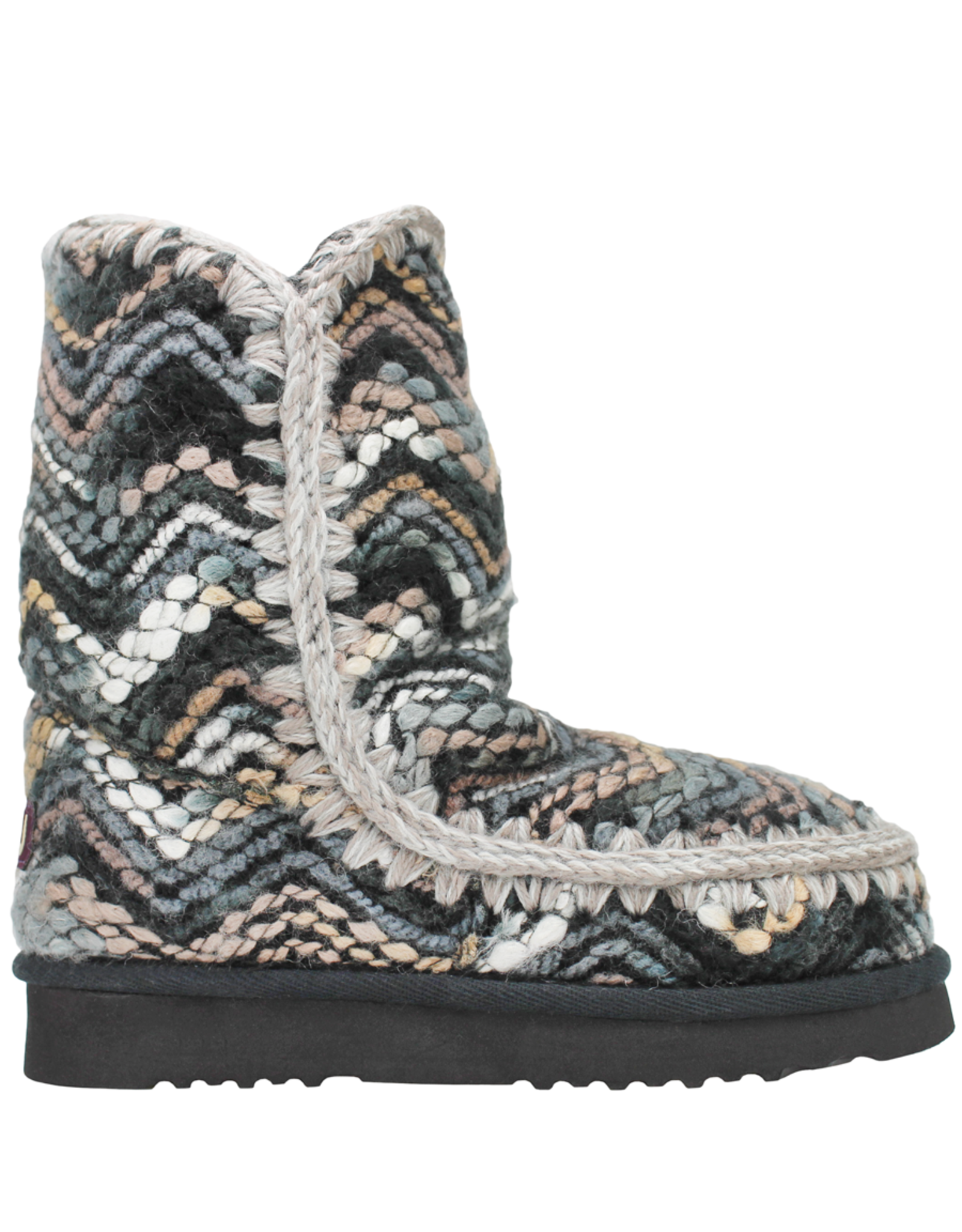 mou shearling and wool boots