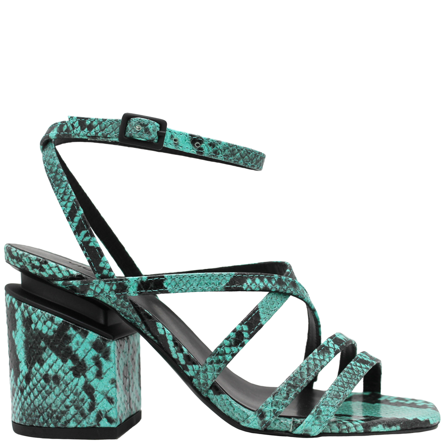 strappy turquoise sandals