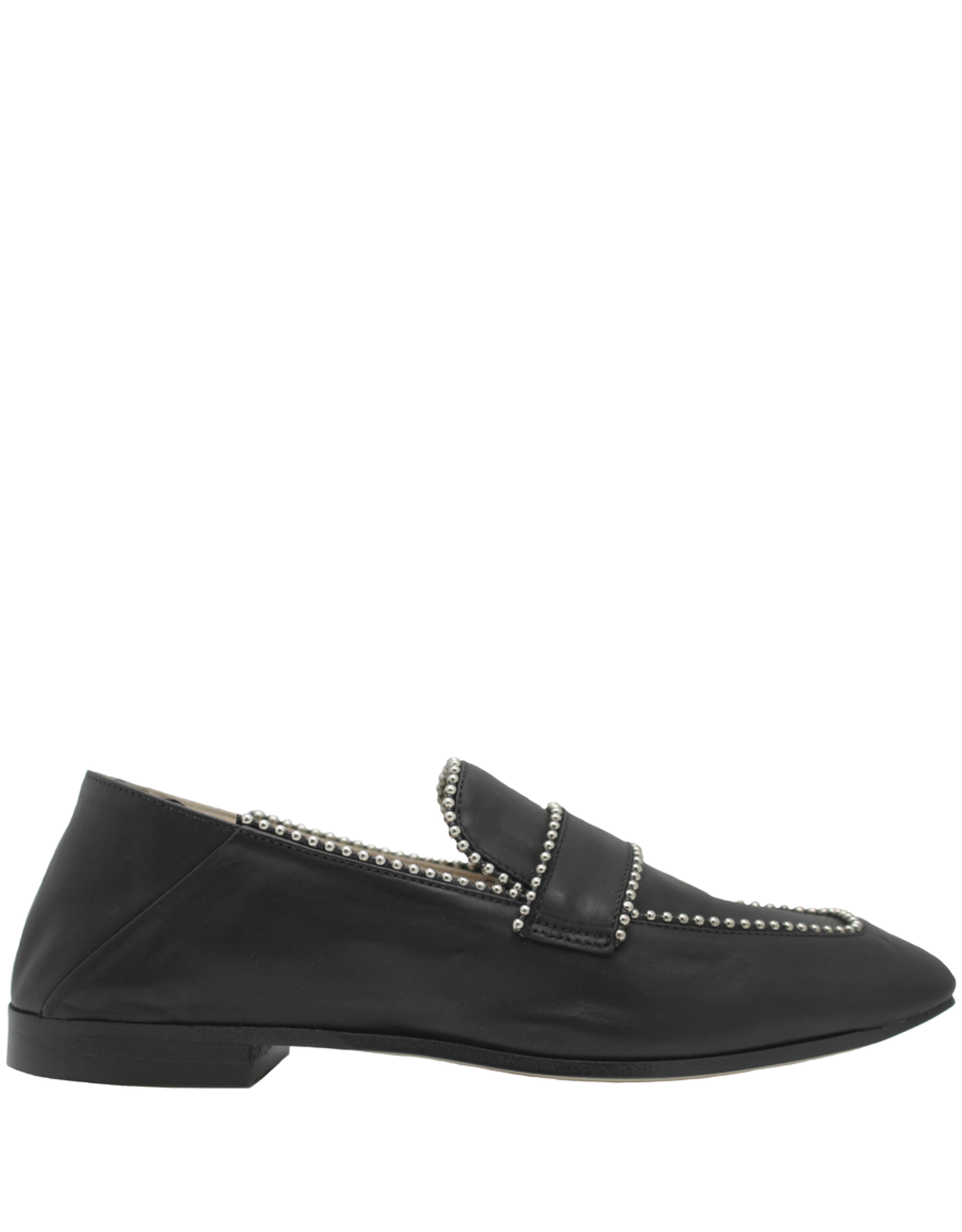 Now Now Black Loafer With Studs-6947