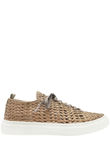 Officine Creative- Naxos Taupe Lace-Up Sneaker