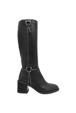 Now Now Black Knee Boot w/Harness 7157
