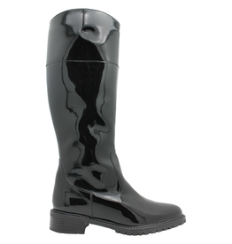 PalmrothOriginal Palmroth Black PatentWaterproof Knee BootWith Fleece Lining 9318