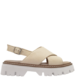 Now Now Beige Criss Cross Sling with Tread Sole 7464