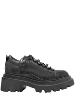 Now Now Black Laser Lace-Up with Tread 7615