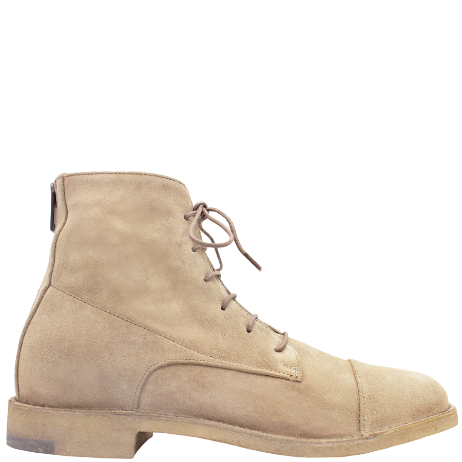 【MODERNIF】Ako suede desert boots Brown Suede Sahara Step Chukka Desert Boots with Leather