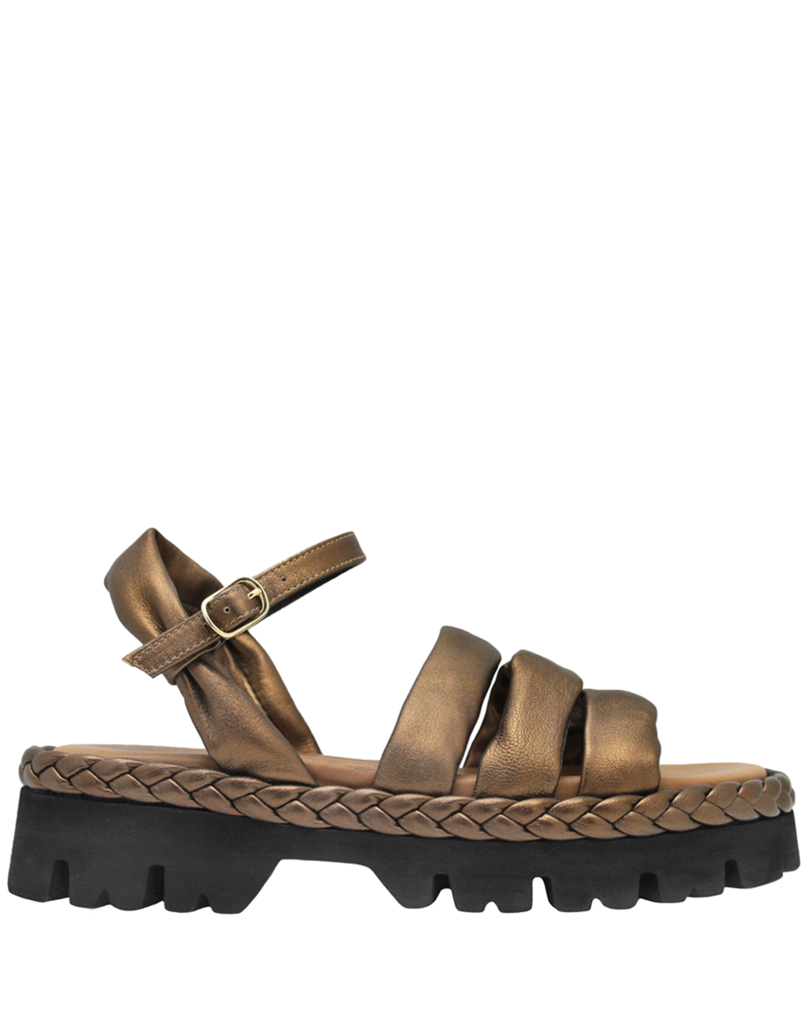 Now Now Bronze 3-Band Sandal with Tread 7445