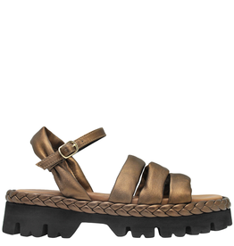 Now Now Bronze 3-Band Sandal with Tread 7445