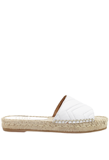 Gadea  White Nappa Espadrille Mule-Agra
