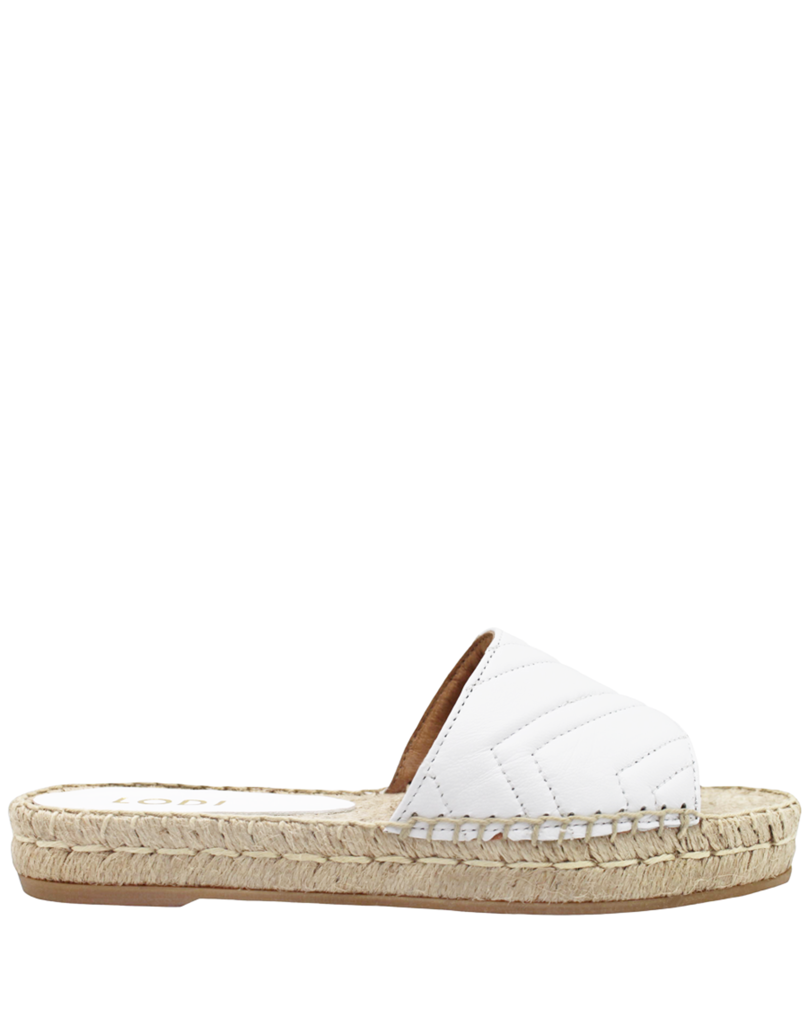 Gadea  White Nappa Espadrille Mule-Agra