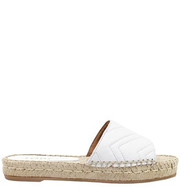 Gadea  White Nappa Espadrille Mule-Agra
