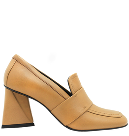 Elena Iachi ElenaIachi Caramel Square Toe Loafer Medium Heel 5183