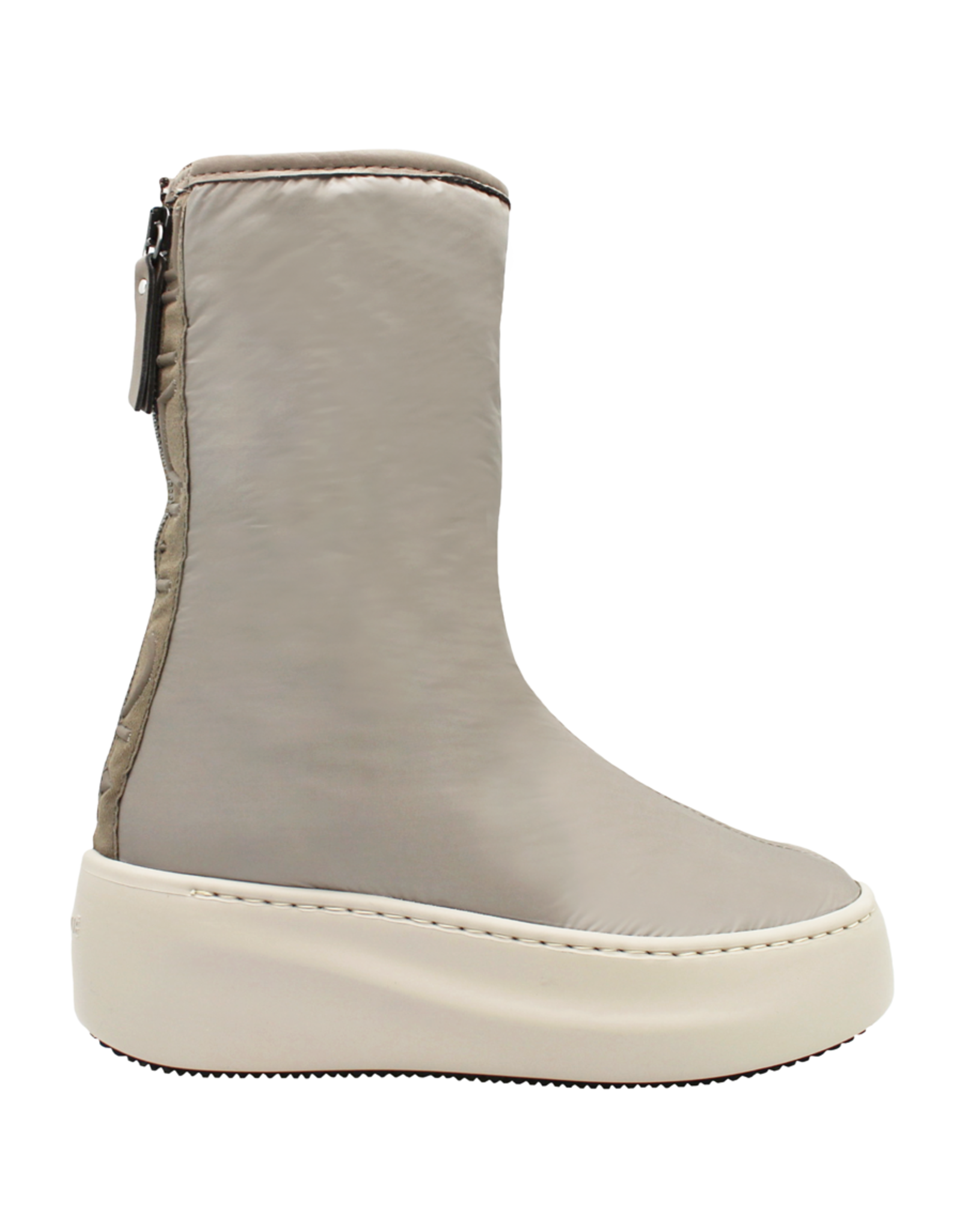 VicMatie Taupe Wedge With Nylon And Fur 4760