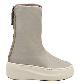 VicMatie Taupe Wedge With Nylon And Fur 4760