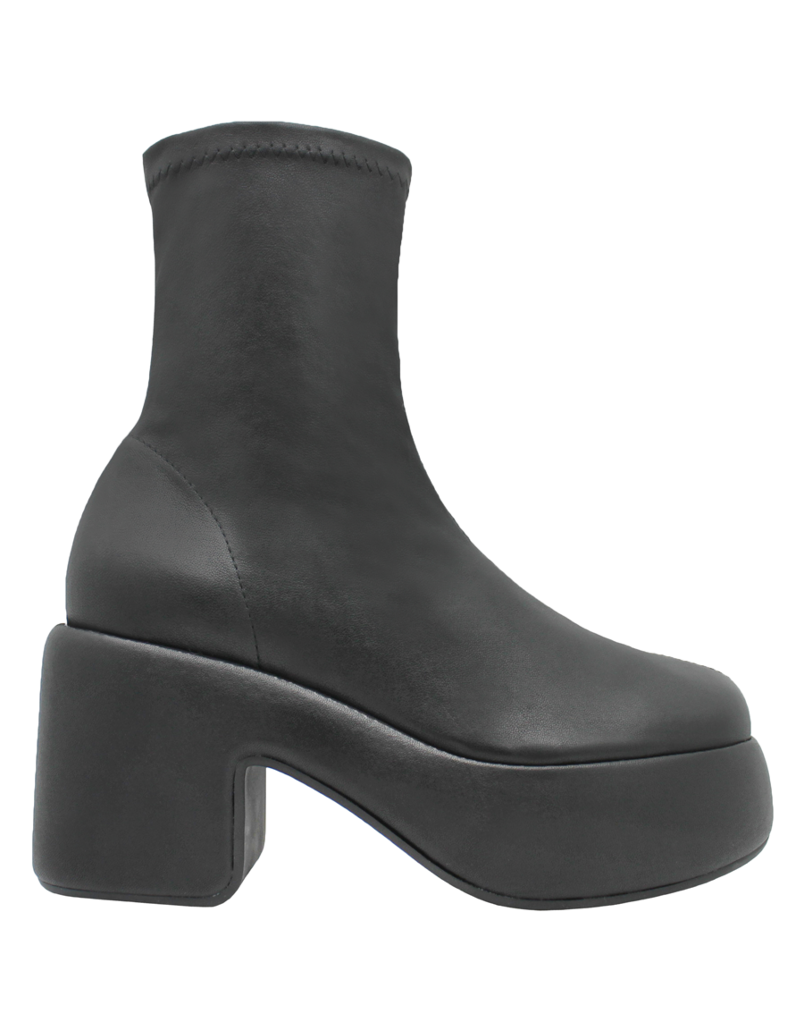 VicMatie VicMatie  Black Stretch Platform Ankle Boot 5100