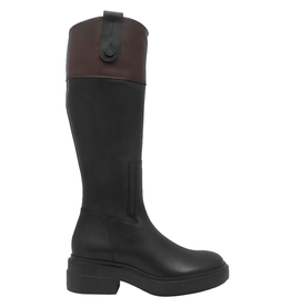 VicMatie Black/Wine Color Block Boot 5164