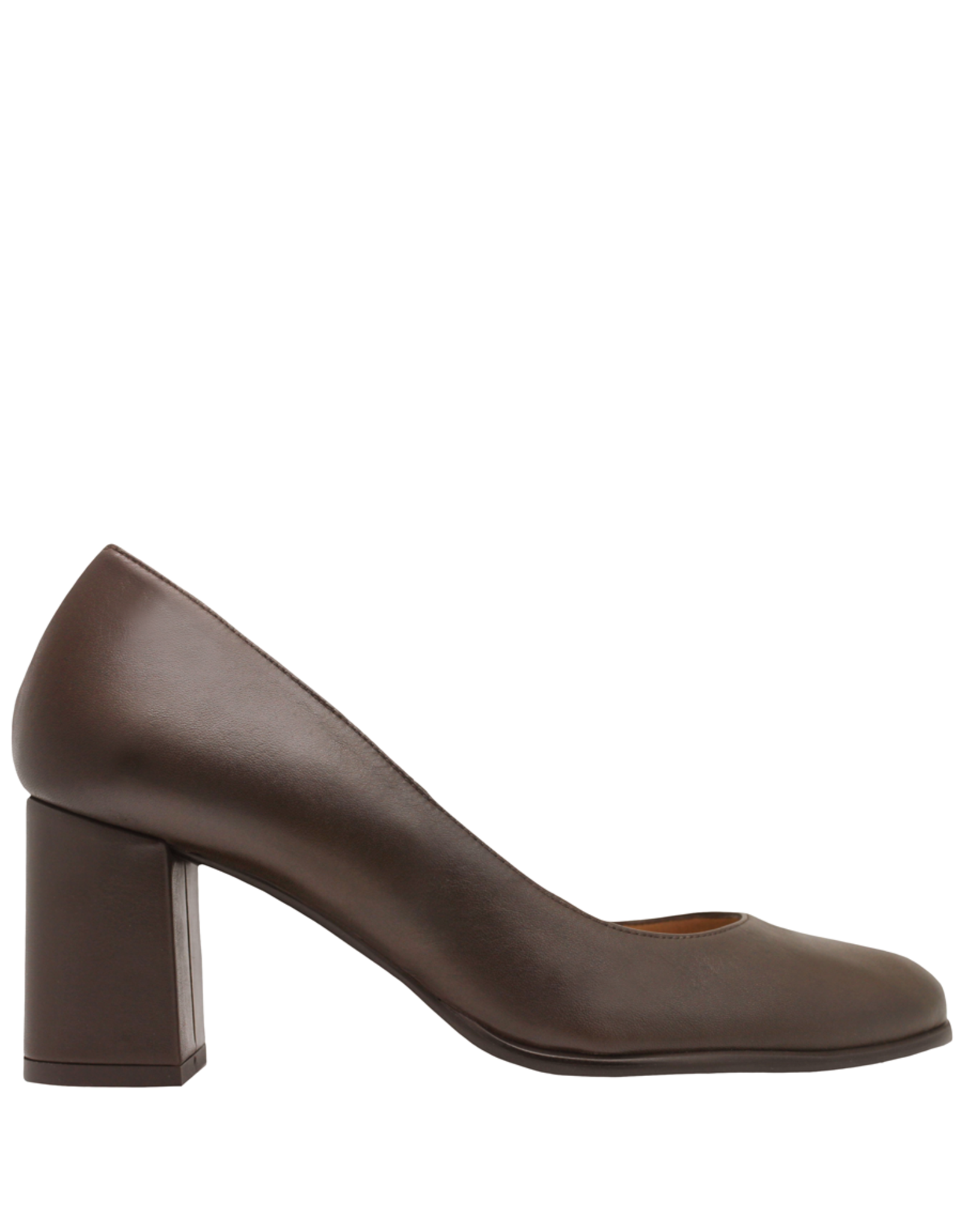 Brown Luisa 65 leather block-heel pumps | The Row | MATCHES UK