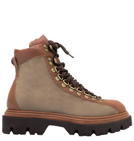 Now Now Camel /Taupe Lace-Up Tread Sole 7701