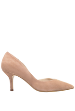 Lodi Blush Suede Dorsay Pump Mocly