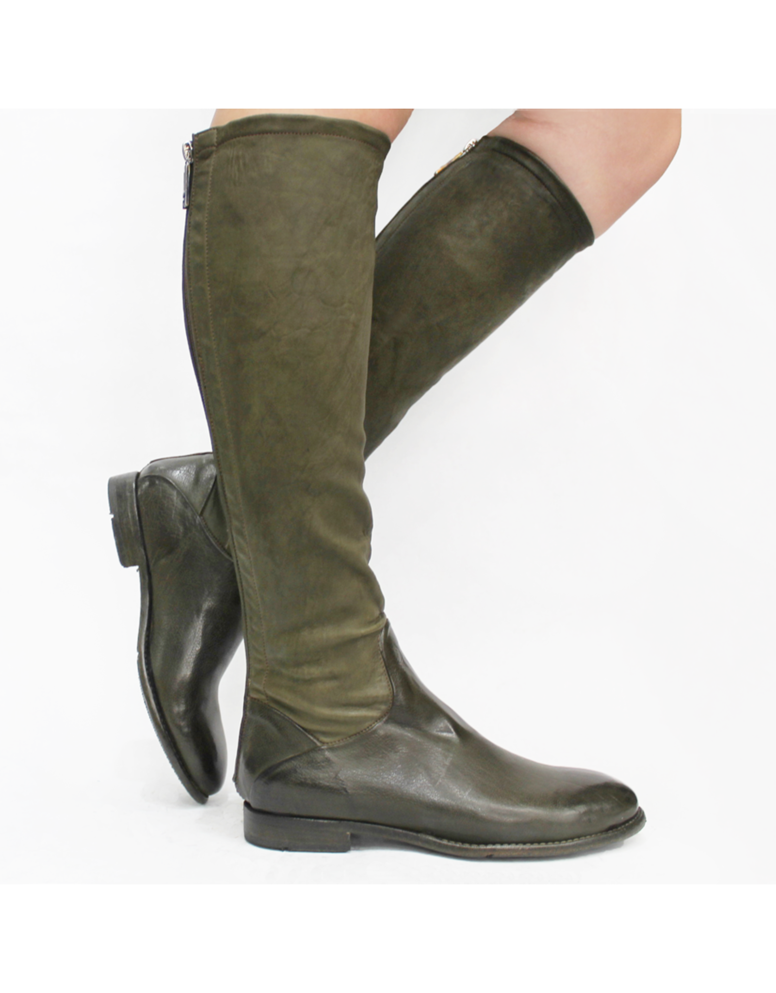 LeMargo LeMargo Loden Calf With Stretch Knee Boot Flaner