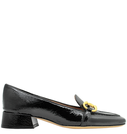 MaraBini MaraBini Black Patent Point Toe Loafer 9951