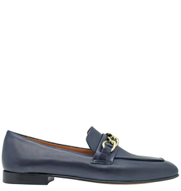 MaraBini MaraBini Blue Loafer With Chain Detail 9953