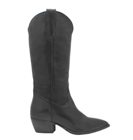 Moma Moma Black Western Knee Boot 2318