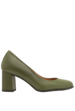 Lodi Olive Block Heel Pump Dega