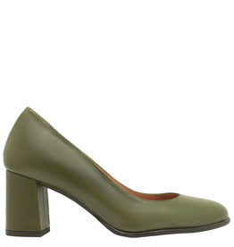 Lodi Lodi Olive Block Heel Pump Dega