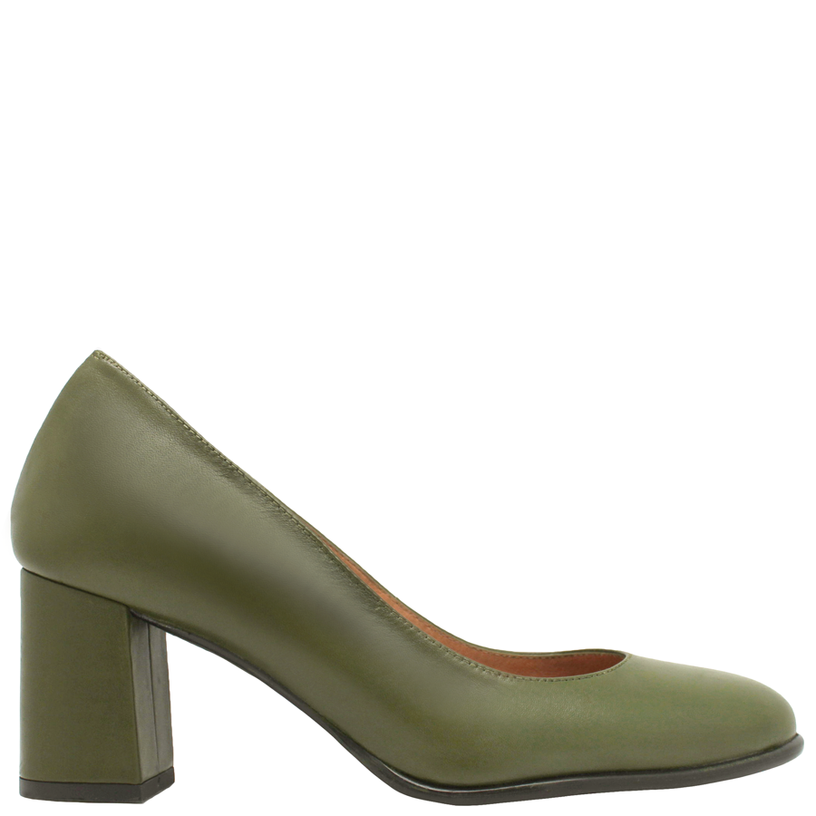 【PORTERNA】Gllo Block Mid Pumps lodi-olive-block-heel-pump-