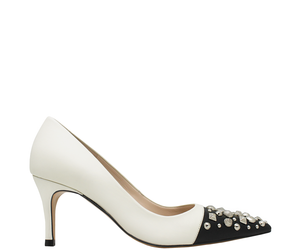 Chanel Pearl Black High Heels  Black high heels, Chanel shoes heels,  Designer shoes chanel
