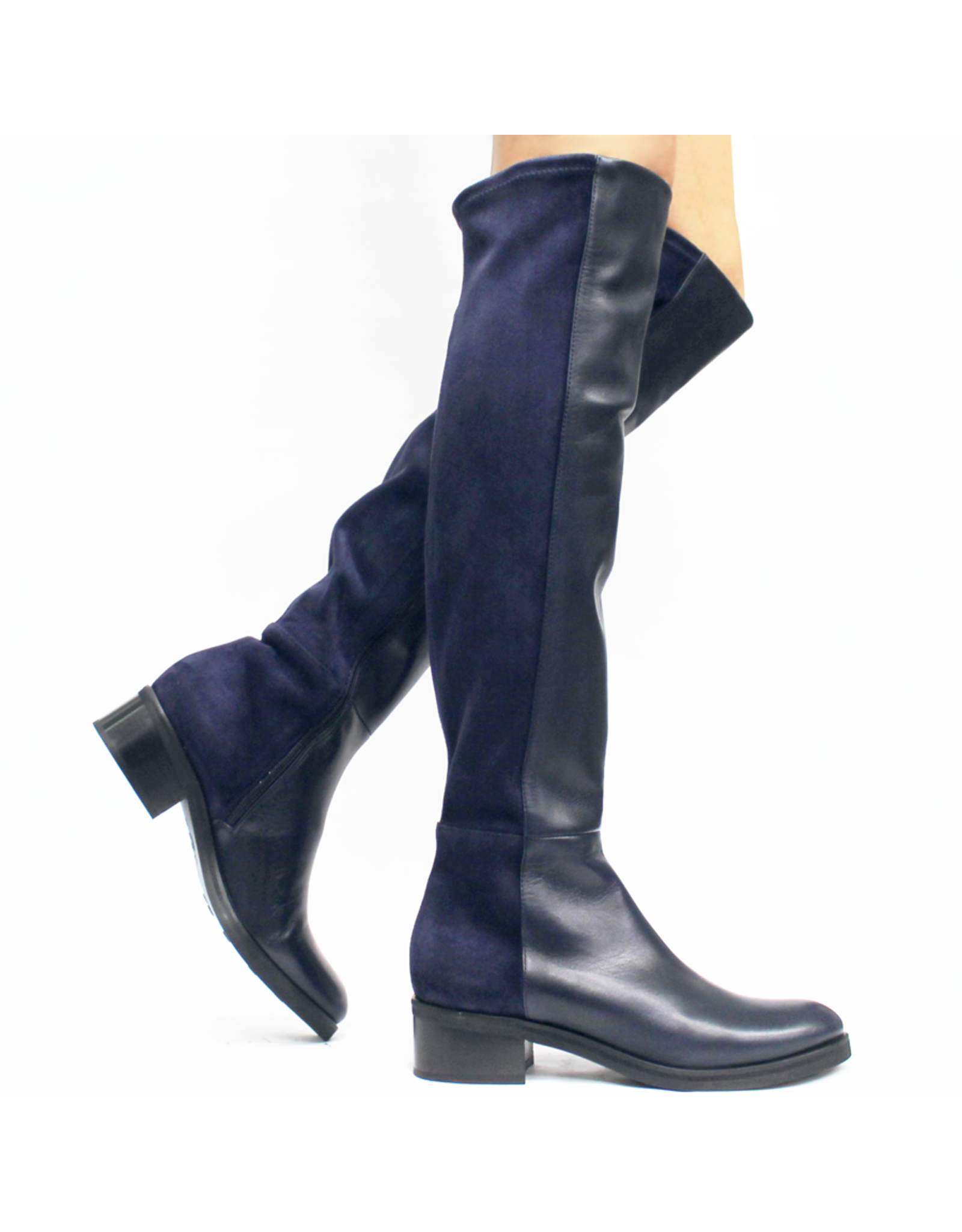 Le Pepe Blue Over the Knee Boot 1508