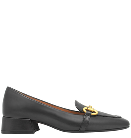 MaraBini MaraBini Black Slim Loafer With Horse Bit 9956