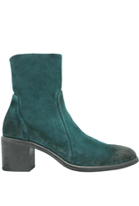 ElenaIachi ElenaIachi  Green Suede Boot Side Zipper 4561