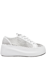 VicMatie VicMatie White Mesh Wedge Sneaker 6456