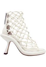 VicMatie Ivory Woven Ankle Boot 6960