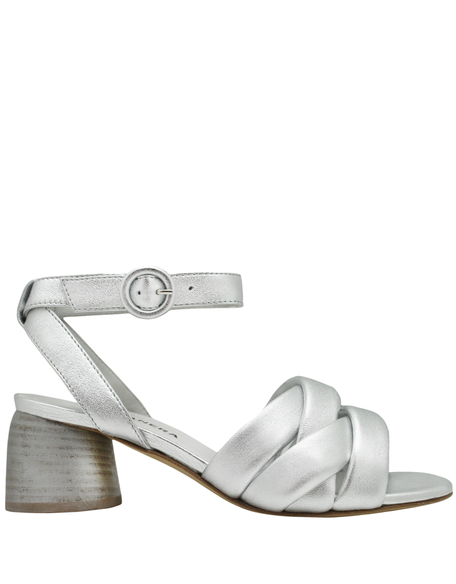 Halmanera Halmanera Silver Ankle Strap Sandal 3007