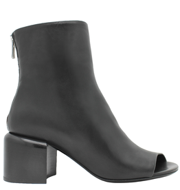 Officine Creative Black Open Toe Ankle Boot Ellen