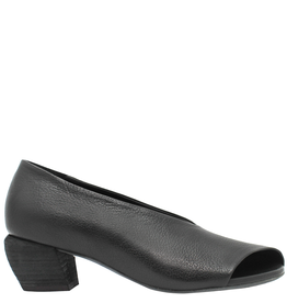 Officine Creative Black Peep Toe Pump Haven
