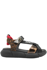 Elena Iachi ElenaIachi EI57L Black Birkenstock Sandal Leopard/Lucite/Bronze  1845